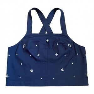 Anthropologie Maeve Short Sleeve Crop Sheer Embellished  with Adjustable Straps